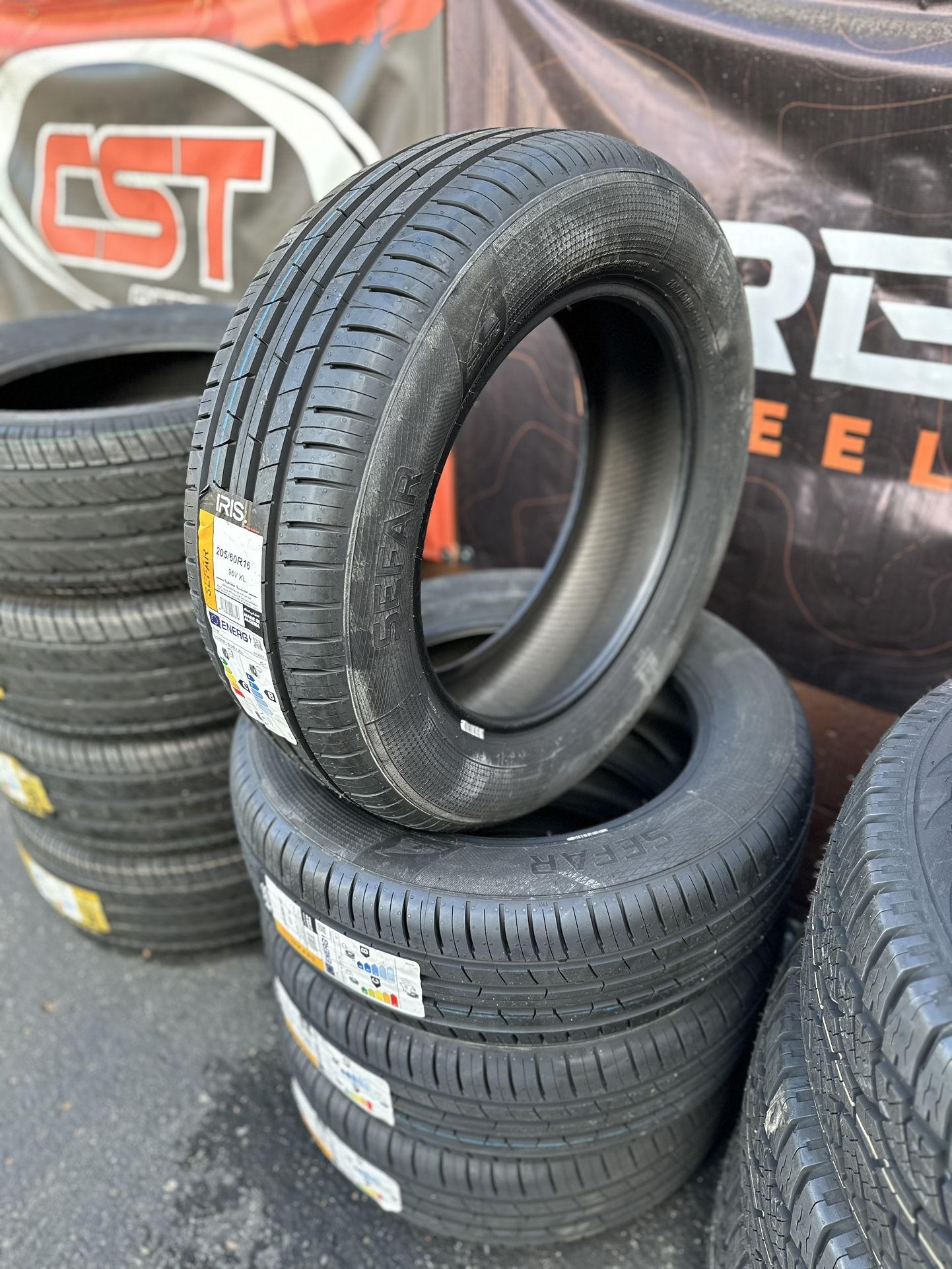 New Set Of (4) 205/60R16 Iris Sefar All Season Tires For Sale