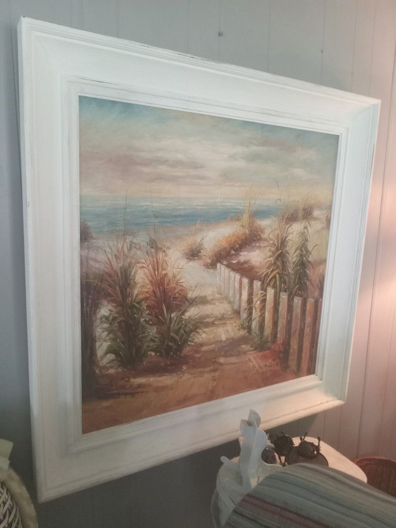 36" X36" Framed Oil