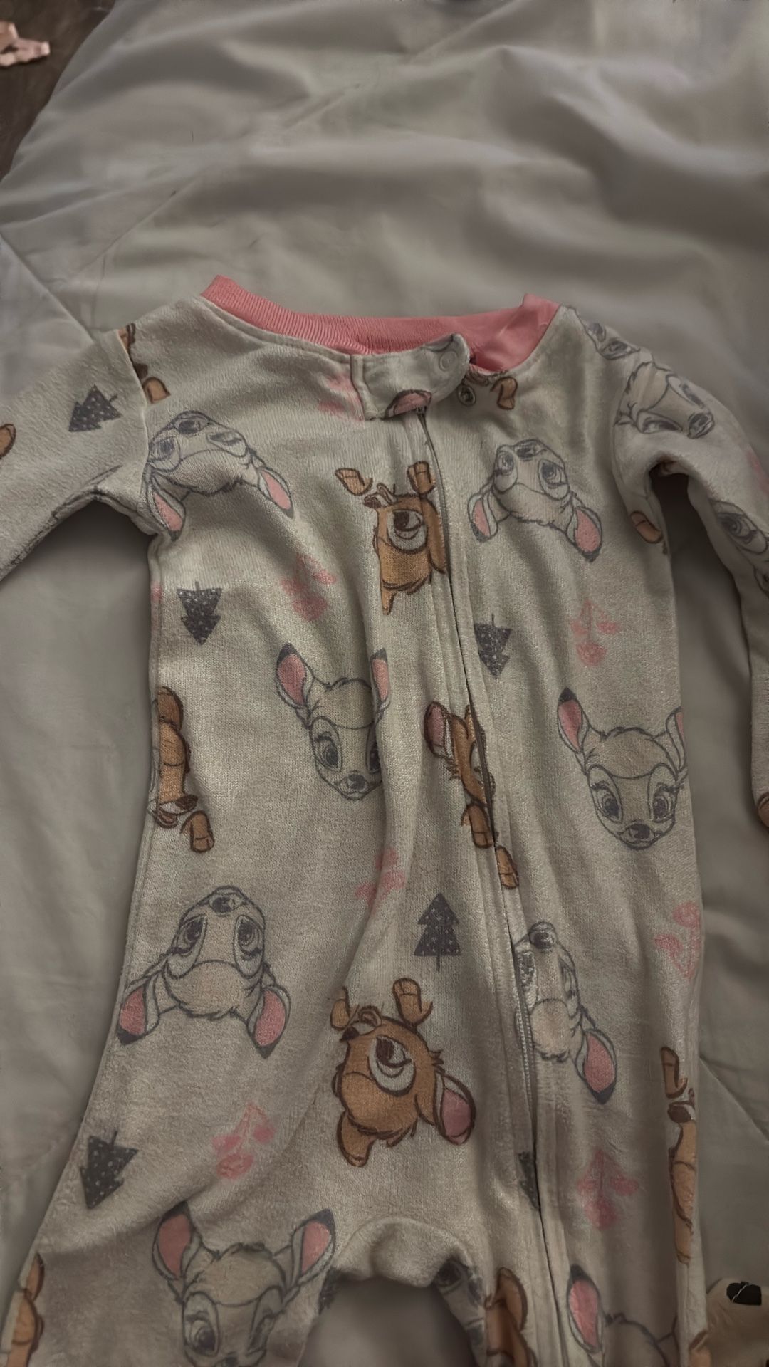 Two Disney Bambi Onesie Size 9M