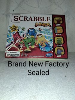 Brand New Factory Sealed Hasbro Scrabble Junior Board Game