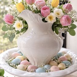 Vintage Owen Minerva Ceramic Pitcher and Basin