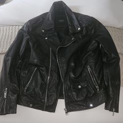 Barneys Men's Leather Jacket. Size: L