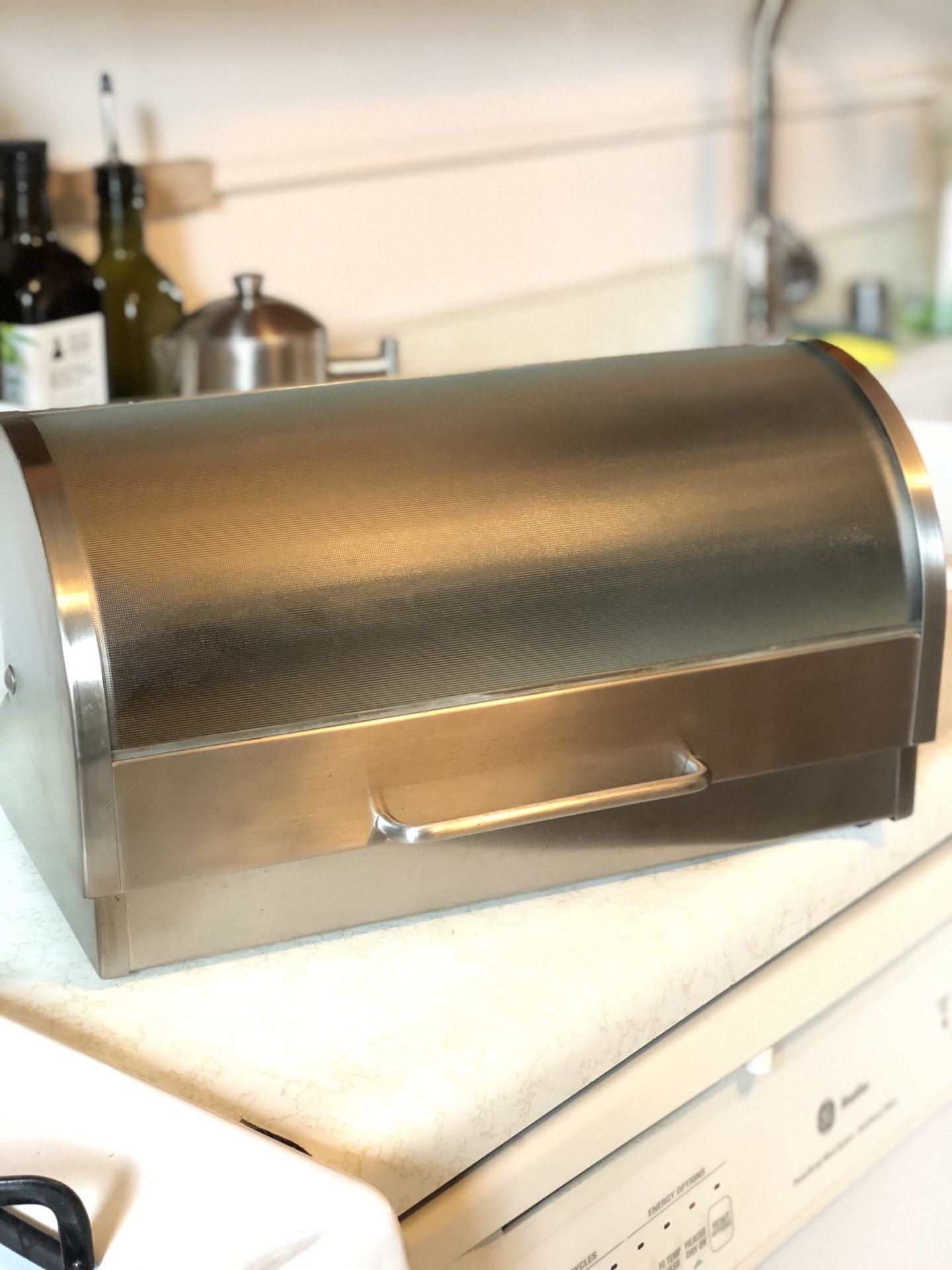 Pottery Barn Stainless Steel Bread Box