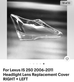 2006-2013 Lexus is250/350 Vland Lens Replacement