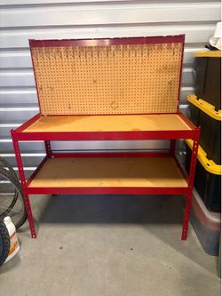 Work table with organizer 25x49x59