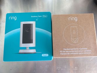 Ring outdoor cam plus + hardwired kit