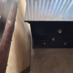 Dresser And Matching Mirror, Black 