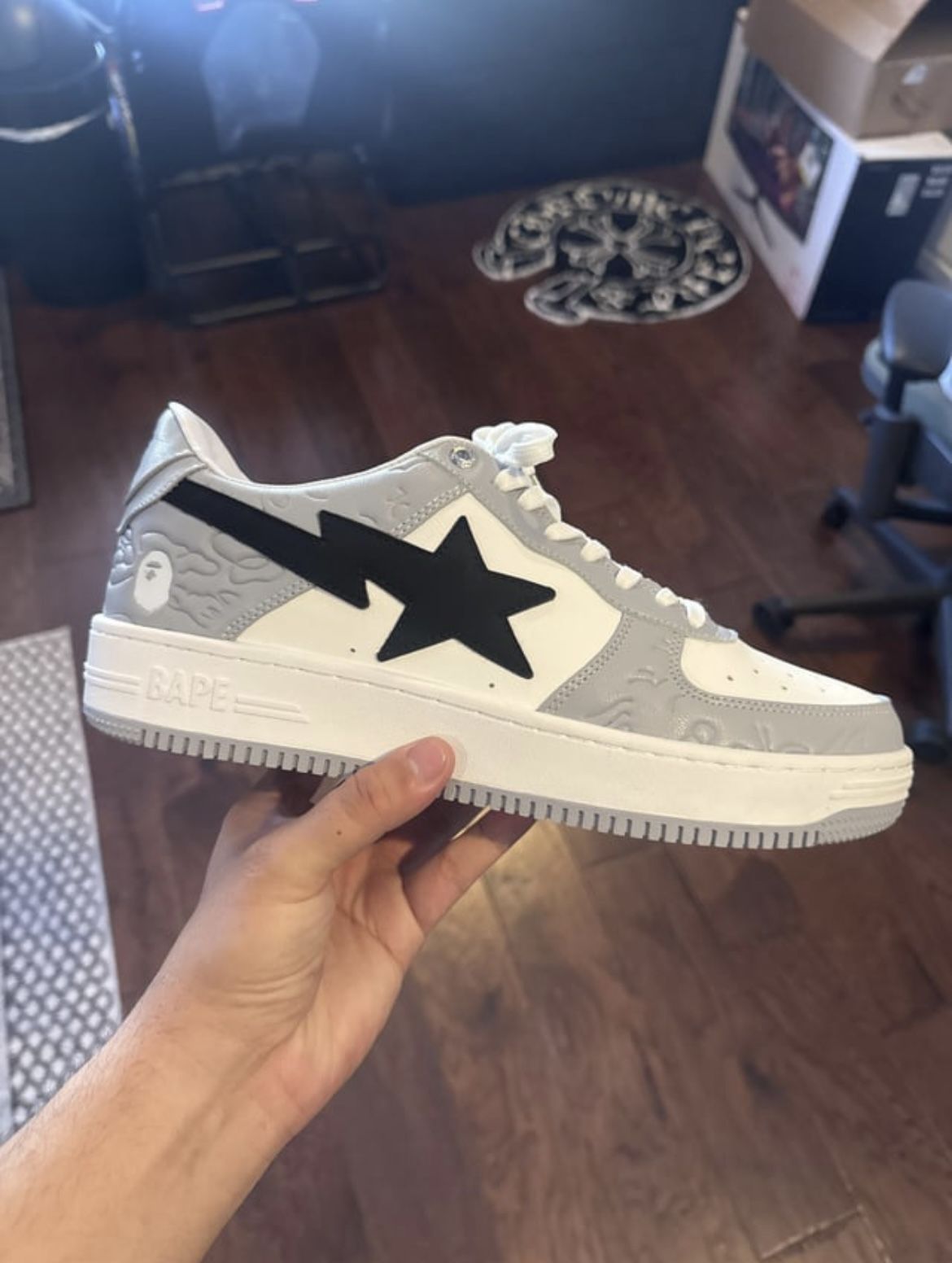 Bape STA Lows Grey - 10.5 - Worn like twice