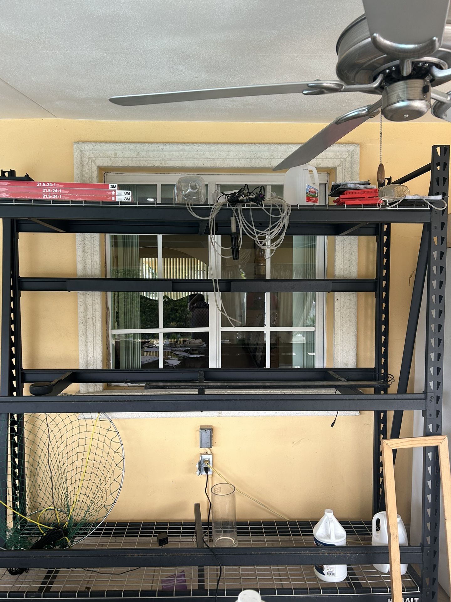 4-Tier Heavy Duty Welded Steel Garage Storage Shelving Unit (90 in. W x 90 in. H x 24 in. D)
