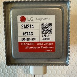 LG 2M214 - 16TAG Magnetron Microwave Silver Open Box . 