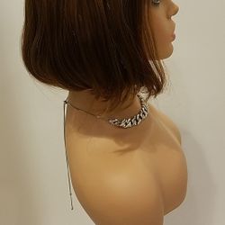 Short Brown Straight Wig