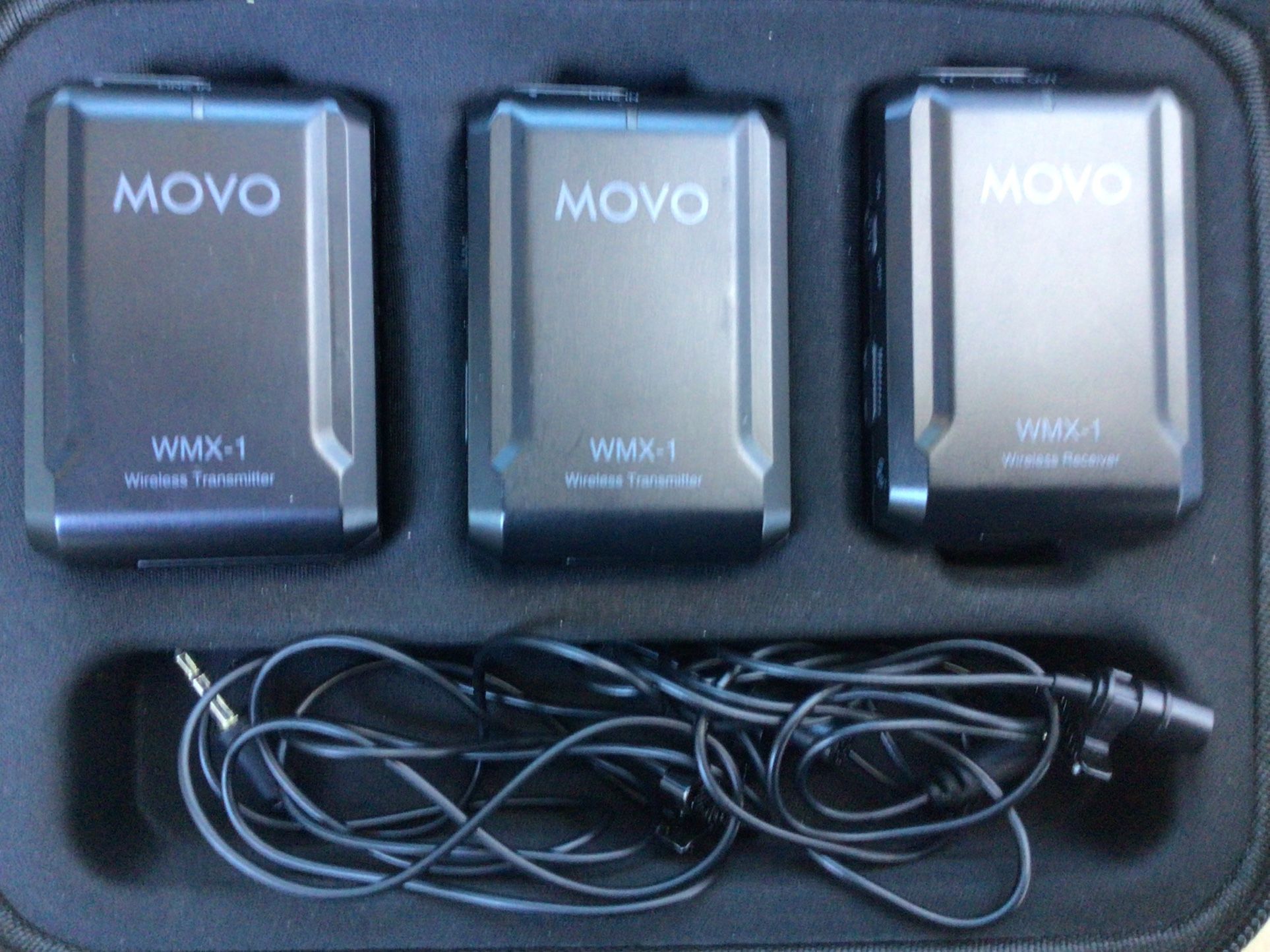 movo wireless receiver and transmitter and all accessories included