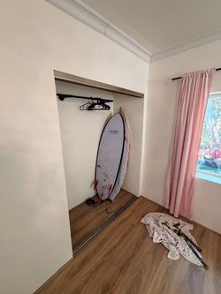 60 L x 80 H complete Mirrored Door Closet set/track