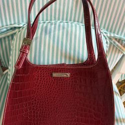 Liz Claiborne Faux Alligator Pattern Purse
