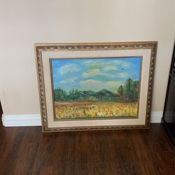 Orignal Oil Painting On Canvas .