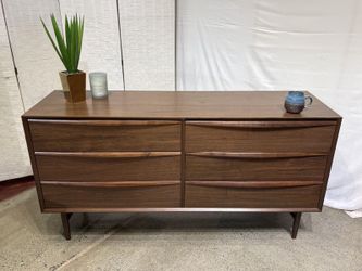 NEW! ARTICLE Lenia 6-Drawer Double Dresser – Walnut