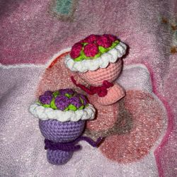 Crotchet Mini Flower Bouquets