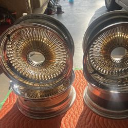 Set of 14”s wire wheels 