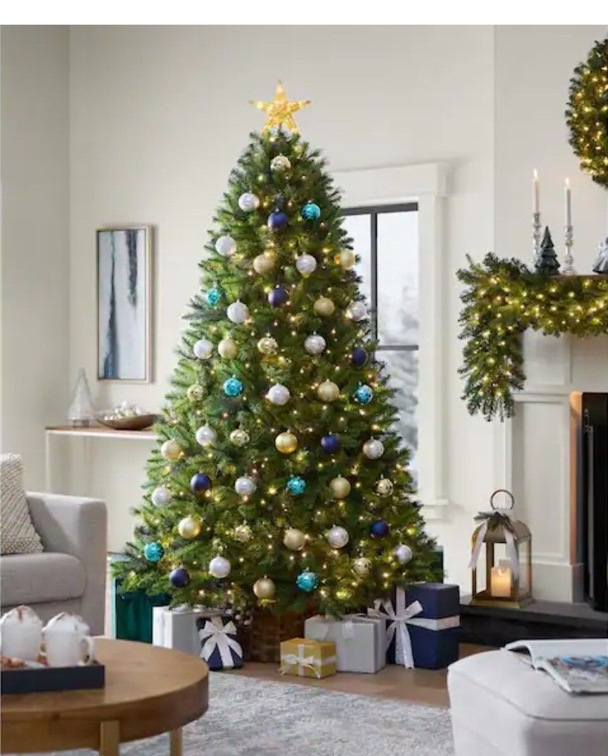 Home Accents Holiday
7.5 ft. Oxford Pine LED Pre-Lit Artificial Christmas Tree T13