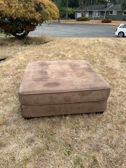 Brown ottoman