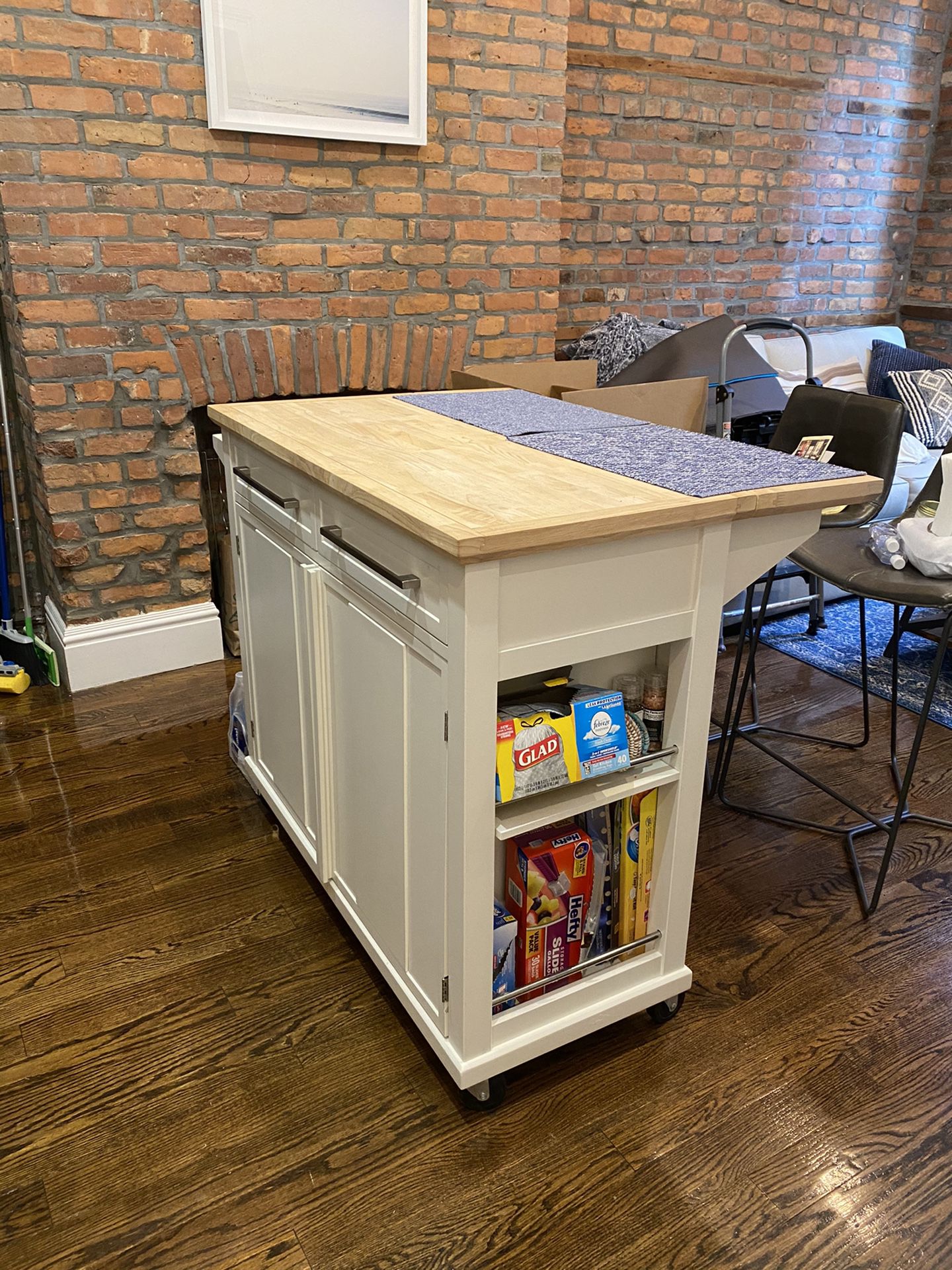 Real Simple Rolling Kitchen Island - Bed Bath and Beyond