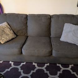 Living Spaces - Grey Couch