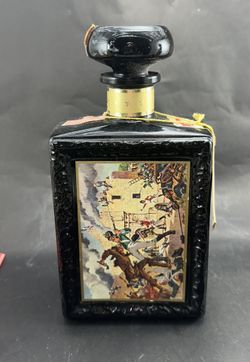 Vintage Empty JW Dant’s 1969 “The Alamo” Decanter with Original Tag