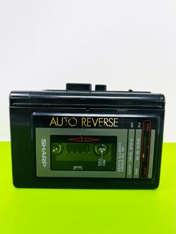 VINTAGE Sharp Model JC-508 (BK) AM/FM Stereo CASSETTE Player RADIO-Works