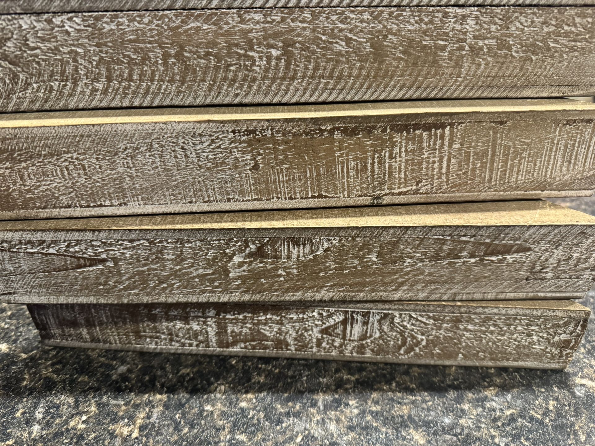 4 Rustic corner Shelves