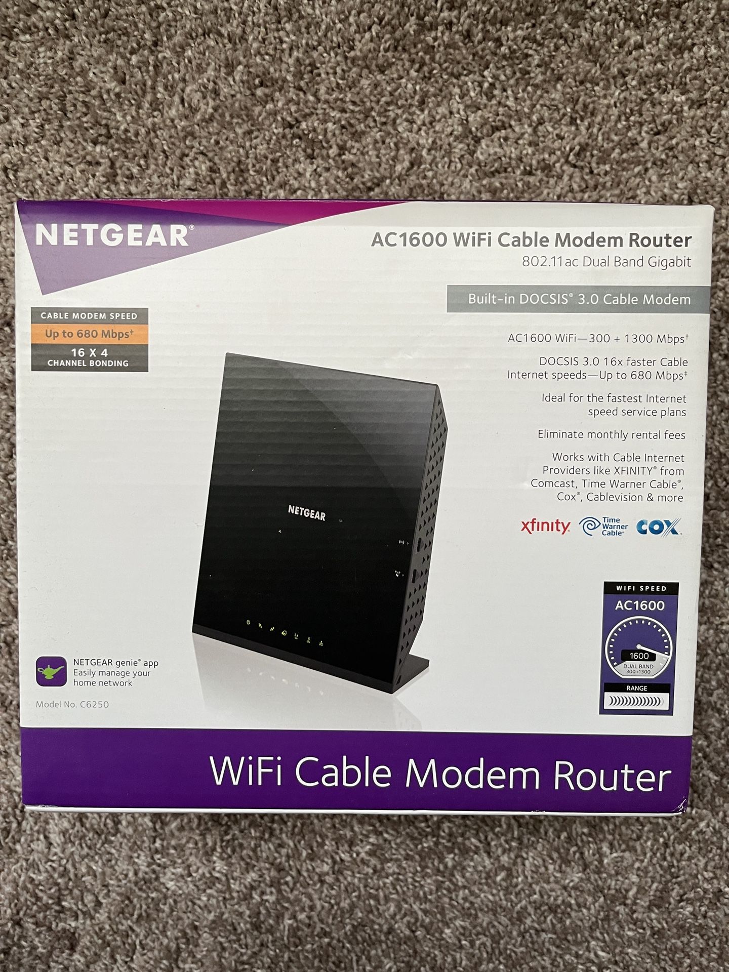 Netgear 1300Mbps Mbps Modem + Router
