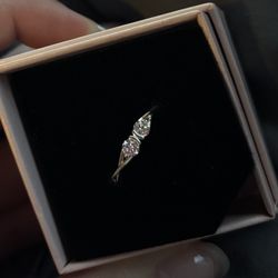 Authentic Pandora Diamond Ring – Sterling Silver, Size 8