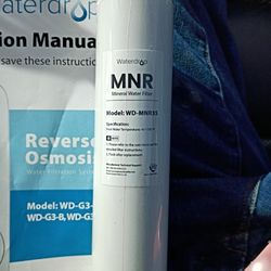 Water Drop Mineral Water Filter