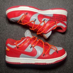 Nike Dunk Low X Off White University Red 