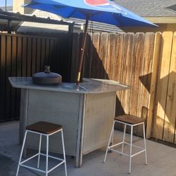 Outside Bar with umbrella 