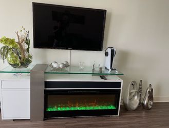 Electric Fireplace TV Stand Console