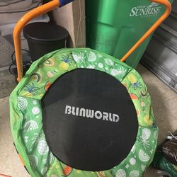 Mini Trampoline with handle bar