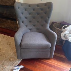 Gray Rocking Accent Chair