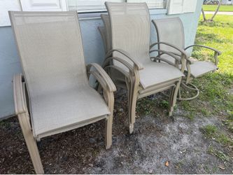 Samsonite outdoor metal chairs  set (6)