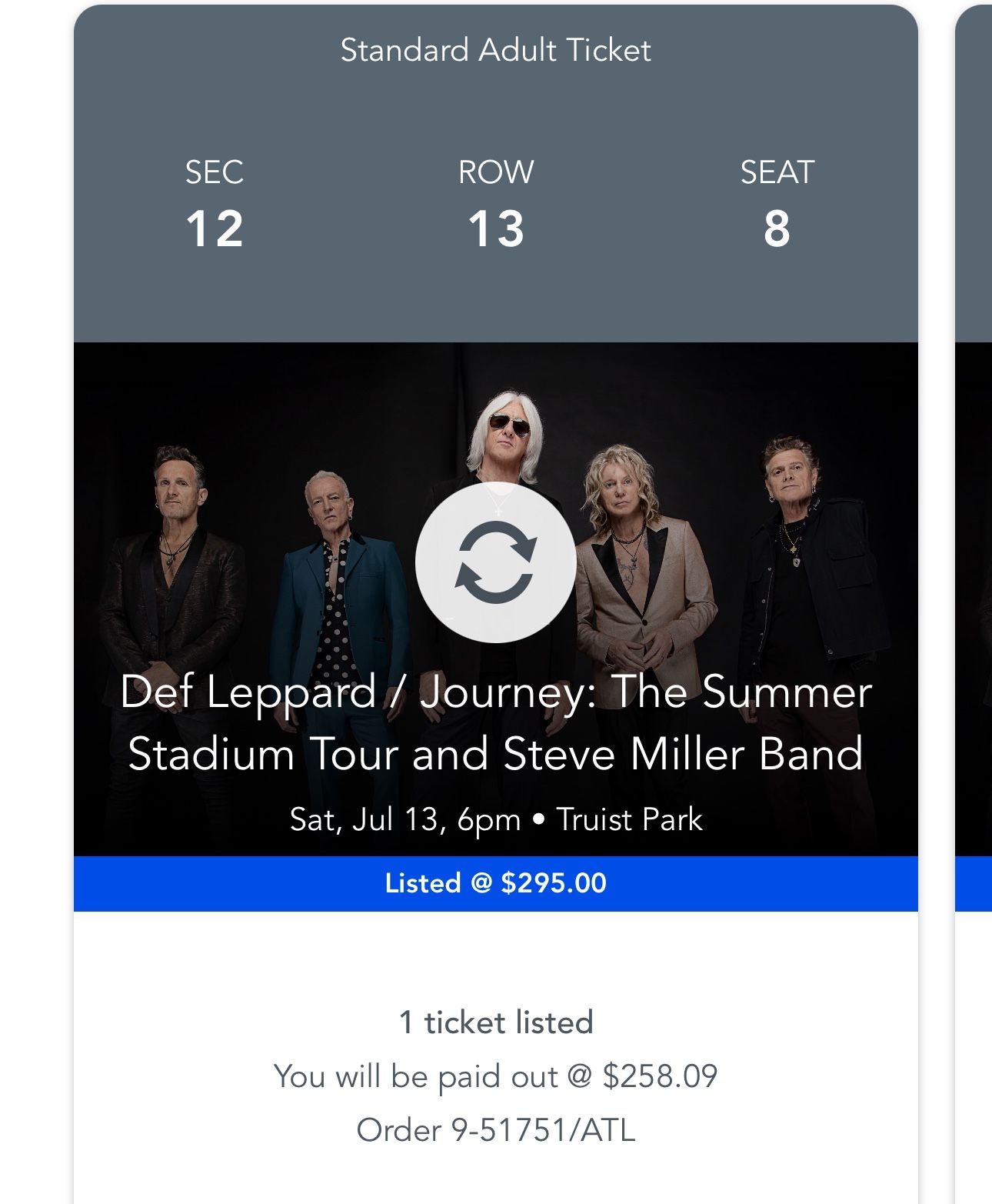 Concert Tickets – Def Leppard, Journey, Steve Miller Tonight