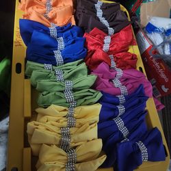 Table clothes napkins bow