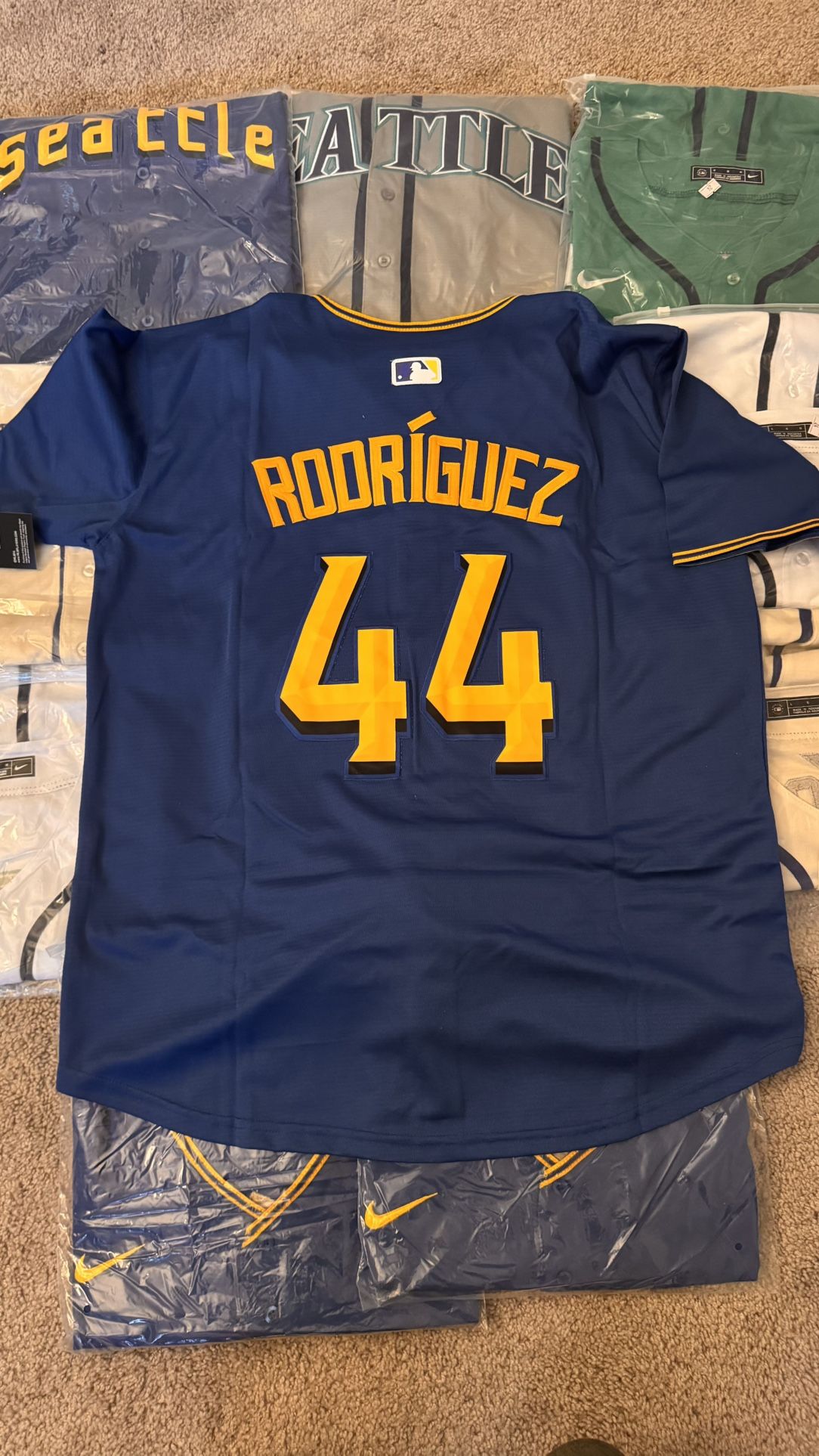 Mariners Rodriguez Baseball Jersey