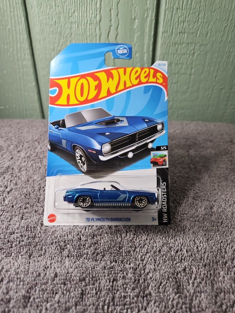 Hot Wheels Blue '70 Plymouth Barracuda