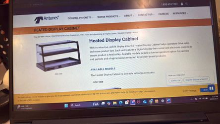 Antunes Heated Display Cabinet