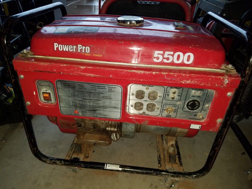 5500 watt Wen Power Pro gas generator