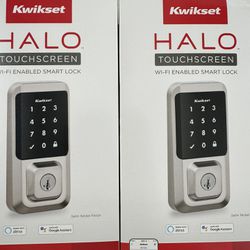 Kwikset Halo Touchscreen Smart lock Satin Nickel 