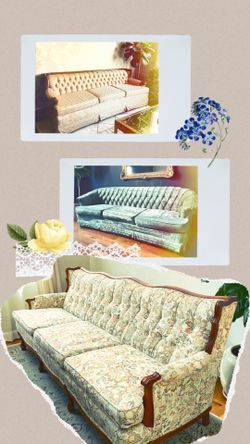 3 Vintage Statement Sofas Just In | Tufted, Velvet, Floral