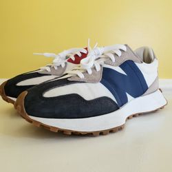 NEW BALANCE Men's 327 Athleisure Sneakers (9D/10.5w Women's) Navy White/Red/Gray