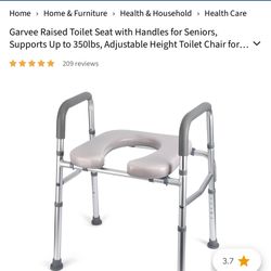 Raise portable toilet