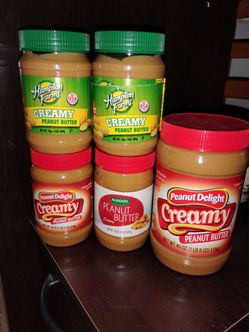 (5) Jars of Peanut Butter! 10 oz to 40 oz