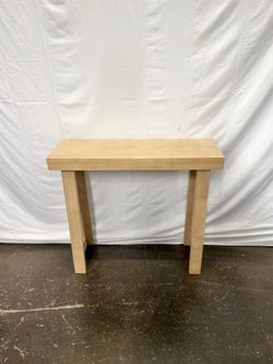 Rectangular Console Table , solid wood , Natural